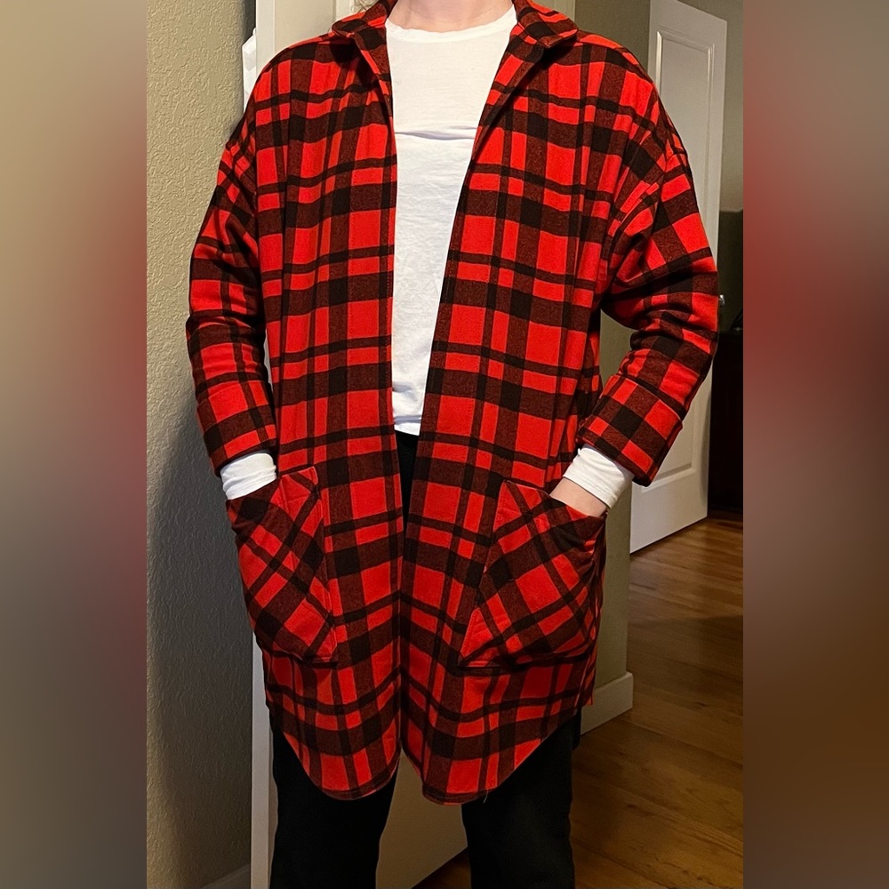 Vintage Plaid Flannel Coat